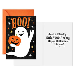 Friendly Little Boo Ghost Halloween Cards, Pack of 6
