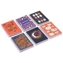 Tricks and Treats Assorted Blank Halloween Cards, Pack of 36