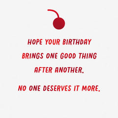 Treat Yourself Ice-Cream Cone and Confetti Venmo Birthday Card