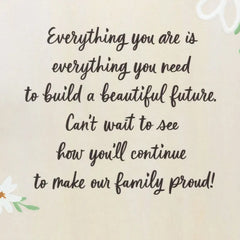 You're Bright, Caring and Ready to Make a Difference Graduation Card for Granddaughter