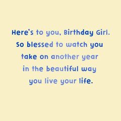 Here's to the Beautiful Way You Live Birthday Card for Granddaughter