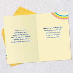 Here's to the Beautiful Way You Live Birthday Card for Granddaughter