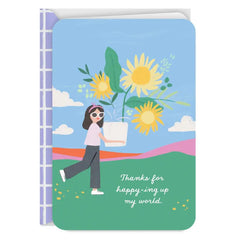 You Happy Up My World Thank You Card