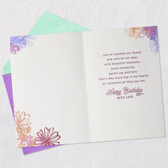 You've Touched Our Hearts Birthday Card for Granddaughter