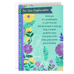A Gift From God Religious Confirmation Card for Granddaughter