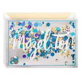 Mazel Tov Confetti Blank Congratulations Card