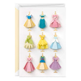 Disney Princess Dresses Blank Card