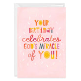 The Miracle of You Custom Birthday Card