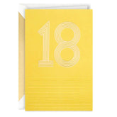 Wishing You Happiness 18th Birthday Card
