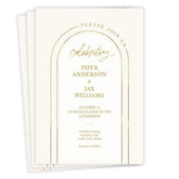 Elegant Gold Arch Wedding Invitation