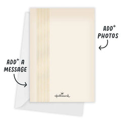 At Last Gold Arch Flat Wedding Invitation