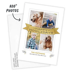 Happy Howlidays Flat Holiday Photo Card