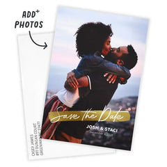 Gold Brushstroke Save the Date