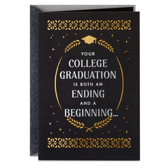 An Ending and a Beginning College Graduation Card