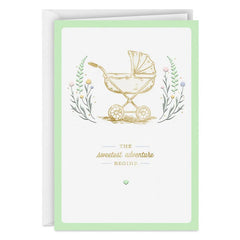 The Sweetest Adventure Begins New Baby Card