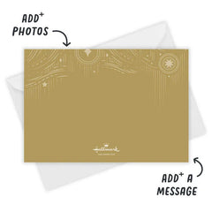 Celestial Light and Love Flat Holiday Photo Card