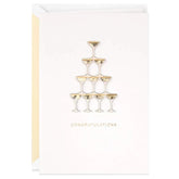 Cheers to a Lifetime of Happiness Wedding Card