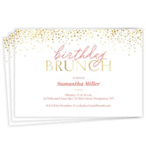 Birthday Brunch Flat Birthday Invitation