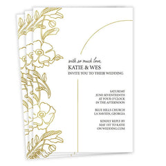 So Much Love Flat Wedding Invitation