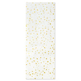 Gold Foil Flecks on White Tissue Paper, 4 sheets