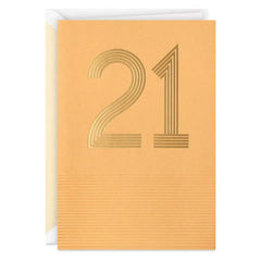 Here's to You! 21st Birthday Card