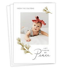 Let There Be Peace Flat Holiday Photo Card