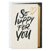 So Happy for You Wedding Card