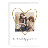 Gold Heart Custom Love Card