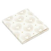 4.6" Gold Hearts on White Gift Card Holder Box