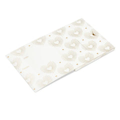 4.6" Gold Hearts on White Gift Card Holder Box