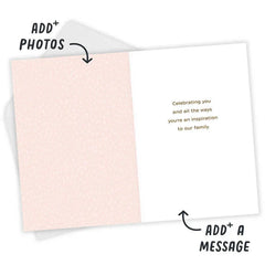 You're an Inspiration to Our Family Custom Mother's Day Card