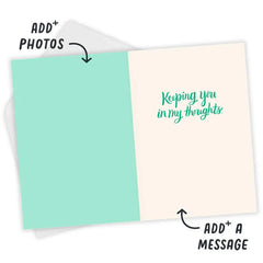 In My Heart and Thoughts Sympathy Photo Card