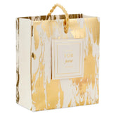 4.6" Gold Moiré Gift Card Holder Mini Bag