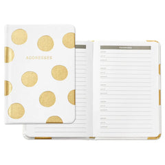 Gold Polka Dots Address Book