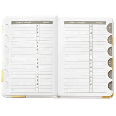 Gold Polka Dots Address Book