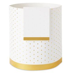 Build-a-Bouquet Gold Polka Dots Pop-Up Paper Vase With Mini Card