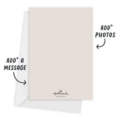 Gold Shimmer Our Year Flat Holiday Photo Card