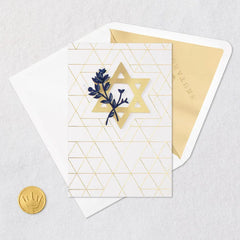 Star of David Religious Blank Card