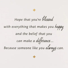 You Can Make a Difference Graduation Card for Godson