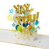 Yay You Balloons Pop-Up Congratulations Card