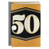 Golden Means 50th Anniversary Card