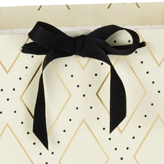 20" Gold Diamonds on Cream Jumbo Gift Bag
