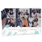 Gold Happy Everything Flat Holiday Photo Card