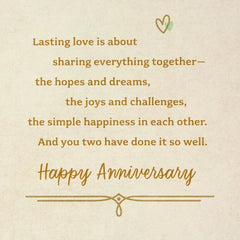 Lasting Love 70th Anniversary Card for Couple