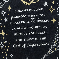 Trust in the God of Impossible Religious Graduation Card