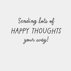 Happy Thoughts Dog With Bubbles Encouragement Card