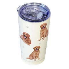 E&S Pets Golden Retriever Stainless Steel Tumbler, 20 oz.
