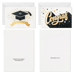 Confetti Celebration Assorted Graduation Cards, Pack of 36