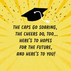 Here's to You Gift Card Greeting Graduation Card