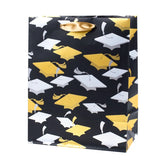 9.6" Grad Caps Medium Graduation Gift Bag With Tissue Paper